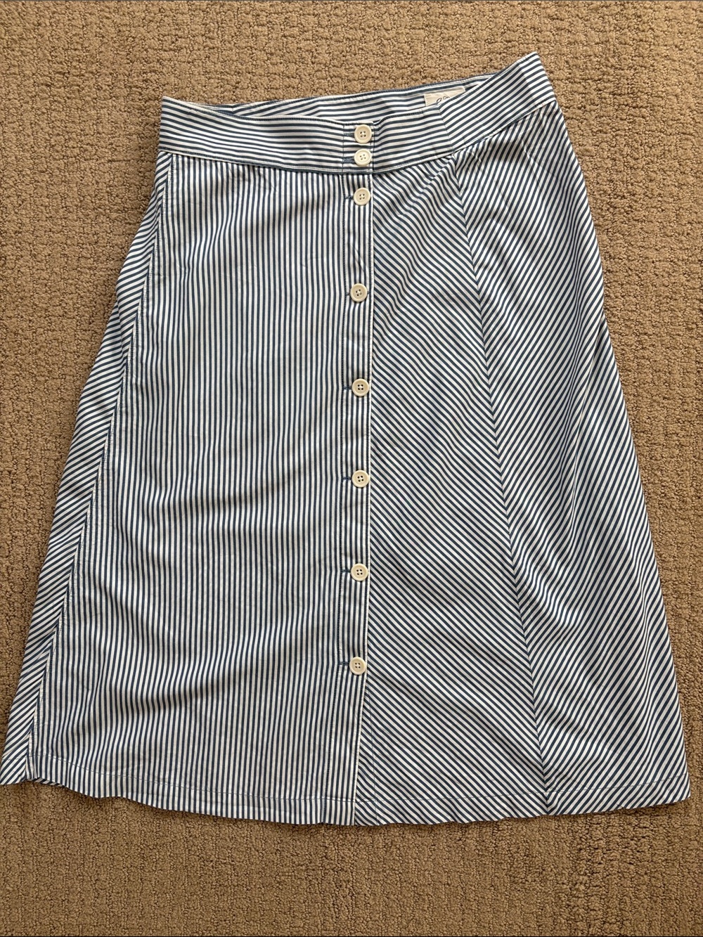 JCREW A-line Cotton Midi Skirt